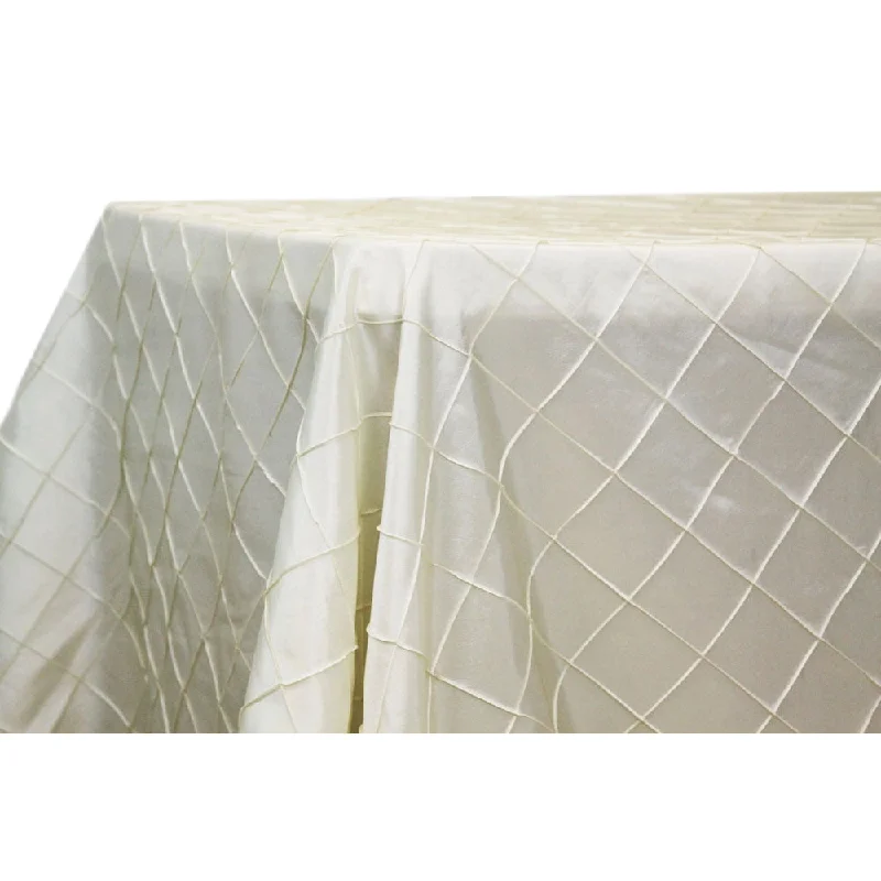 Pintuck 90"x156" Rectangular Tablecloth - Ivory