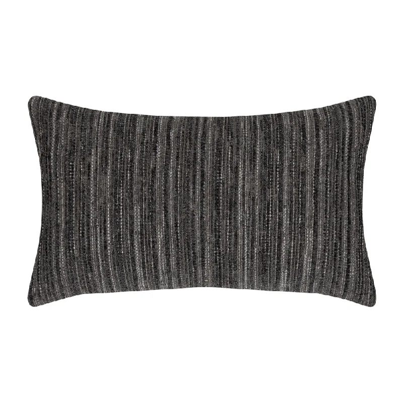 12" x 20" Elaine Smith Pillow  Luxe Stripe Charcoal