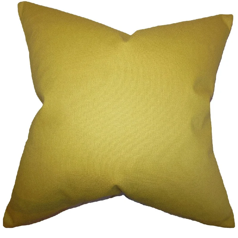 Kalindi Solid Euro Sham Yellow