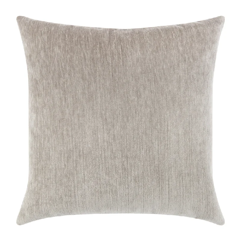 20" Square Elaine Smith Pillow  Luxe Velour Pewter