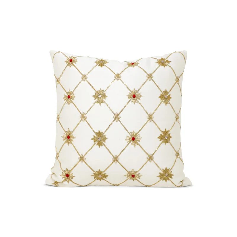 Gilded Elegance Christmas Pillow Cover