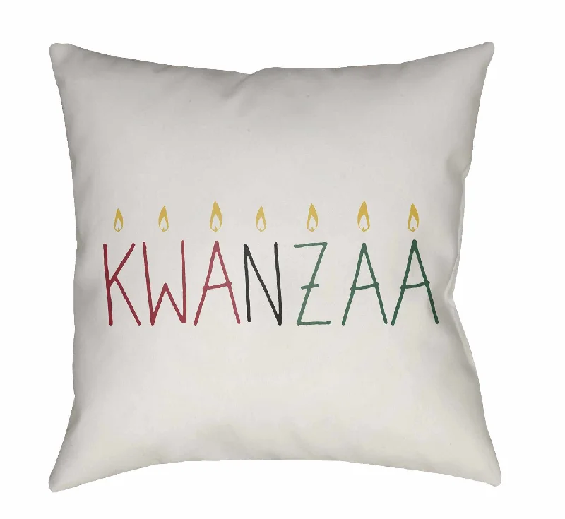 Rupin White Kwanzaa Accent Pillow