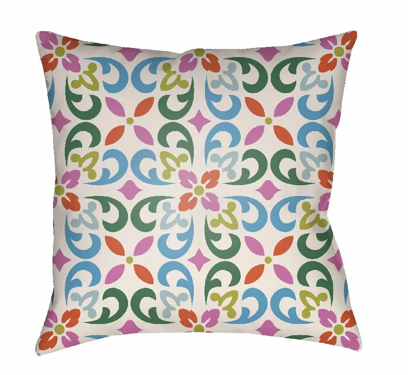 Pili Floral Scroll Accent Pillow