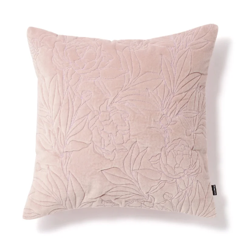 Velvet Quilt  Cushion Cover 450 x 450  Pink