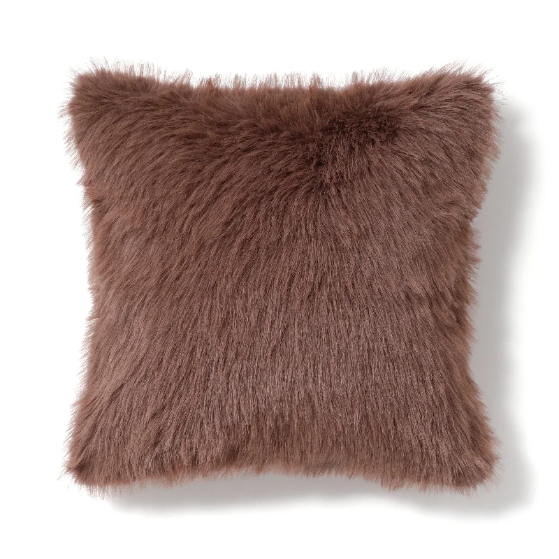 Fur T Cushion Cover 450 X 450 Brown