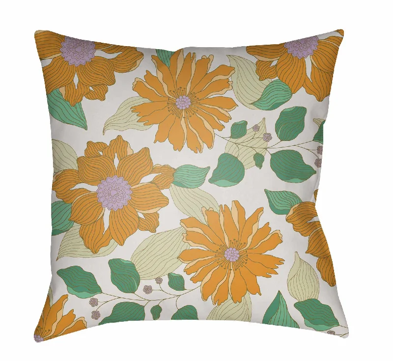 Hagonoy Retro Floral Accent Pillow