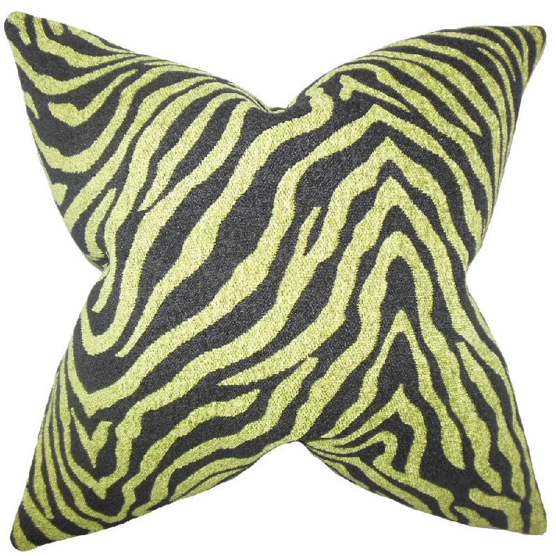 Grady Zebra Print Euro Sham Green