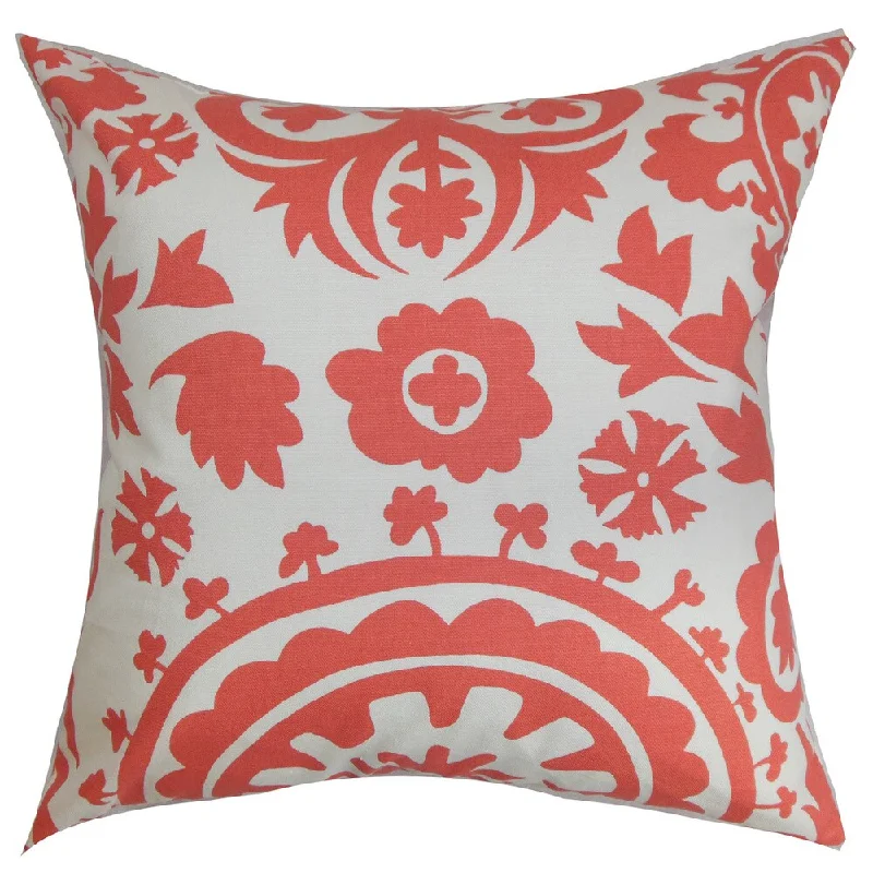 Wella Floral Euro Sham Coral White