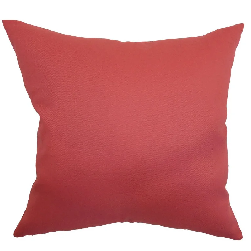 Giula Solid Euro Sham Red