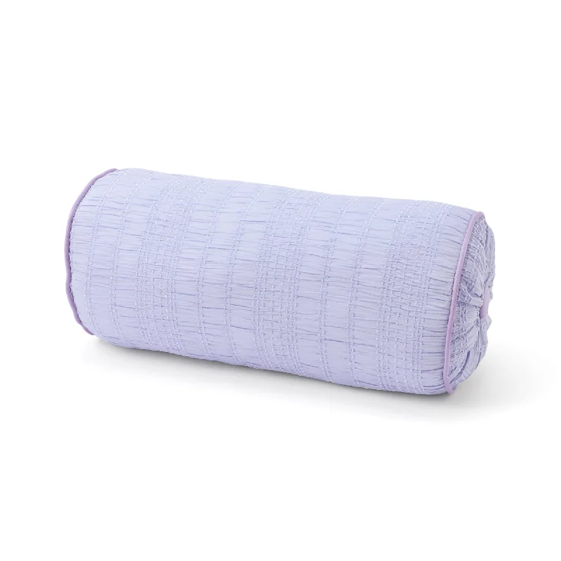 Stitch Bolster Cushion  Light Purple