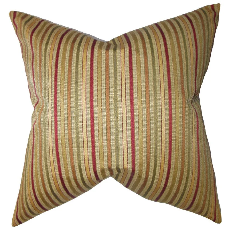 Damika Stripes Euro Sham Brown