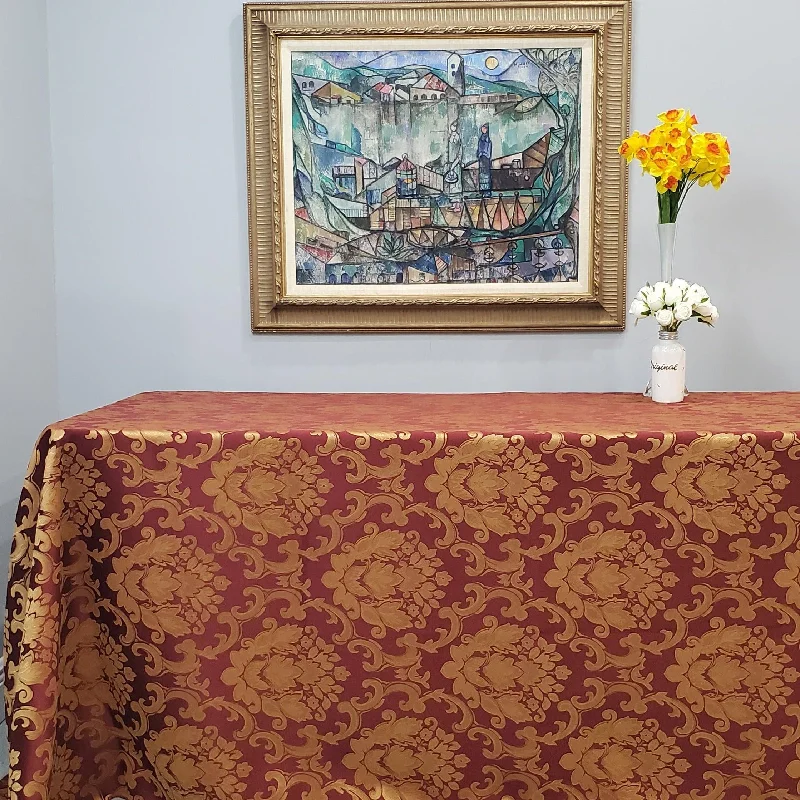 Rectangular Ludwig Damask Tablecloth