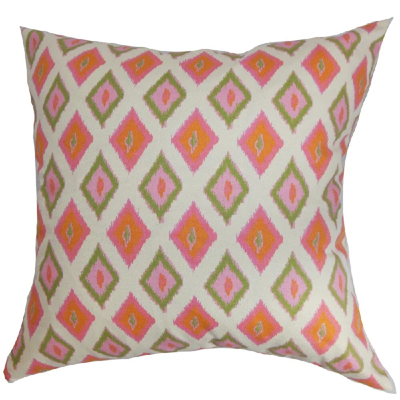 Ipomen Ikat Euro Sham Gumdrop Natural