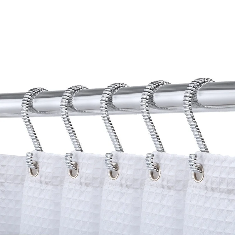 Utopia Alley Rustproof Zinc Shower Curtain Rings for Bathroom, Set of 12