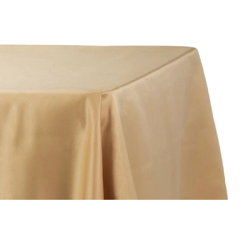 Lamour Satin 90"x156" Rectangular Oblong Tablecloth - Gold Antique