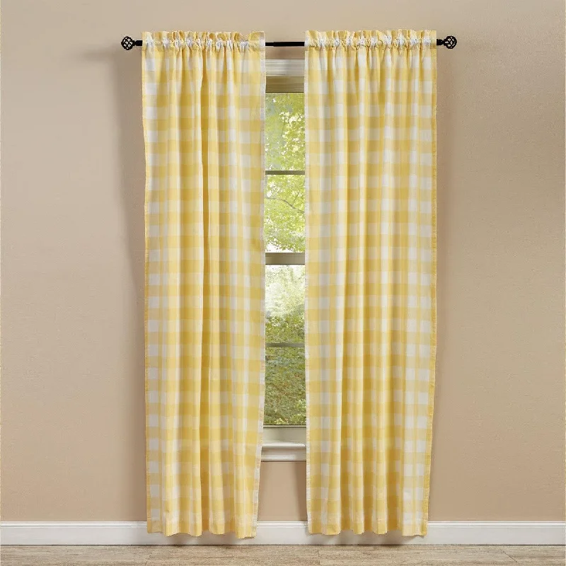 Wicklow Check Panel Set 84" L - Yellow Park Designs