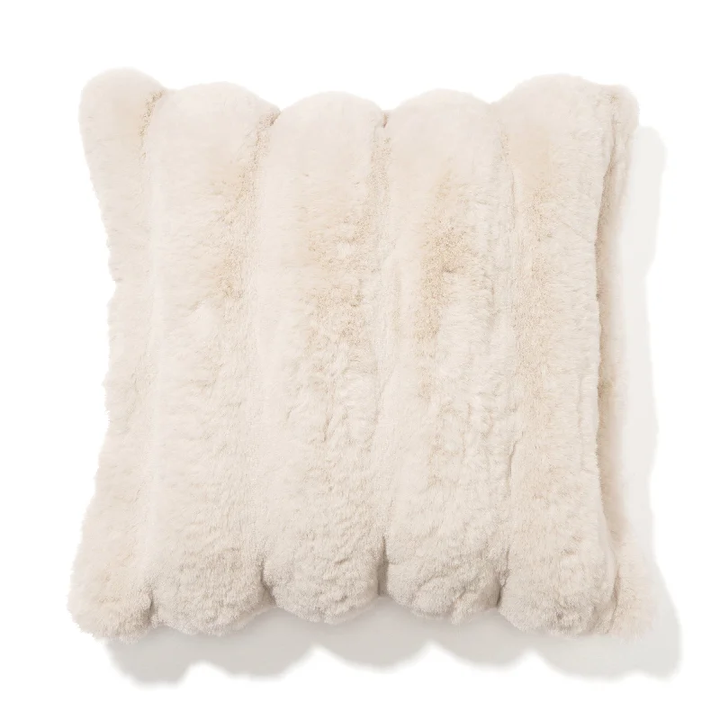 Fur I Cushion Cover 450 X 450 Ivory