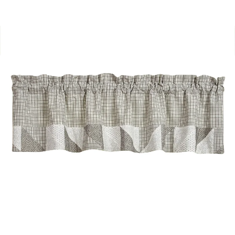 Millstone Lined Patch Valance 14"L - Park designs