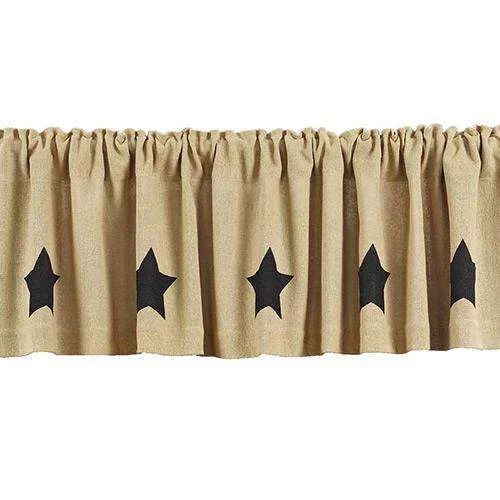 2/Set, Black Star Burlap Tiers, 24"