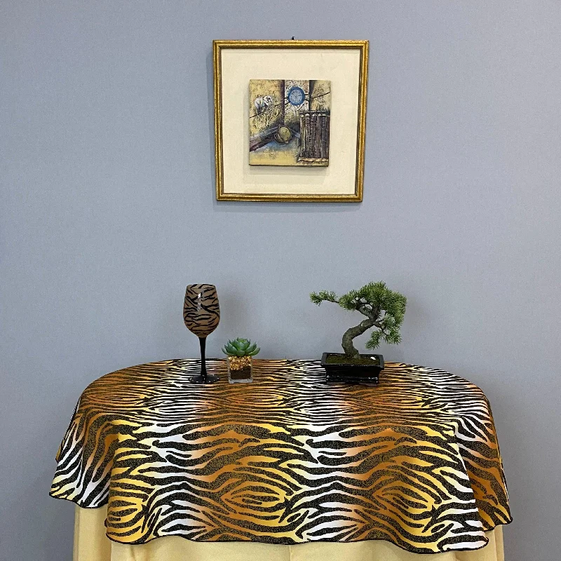 Round Animal Print Tablecloths