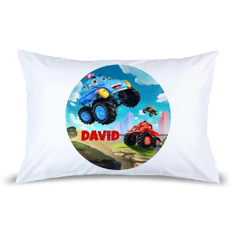 Monster Truck Pillow Case