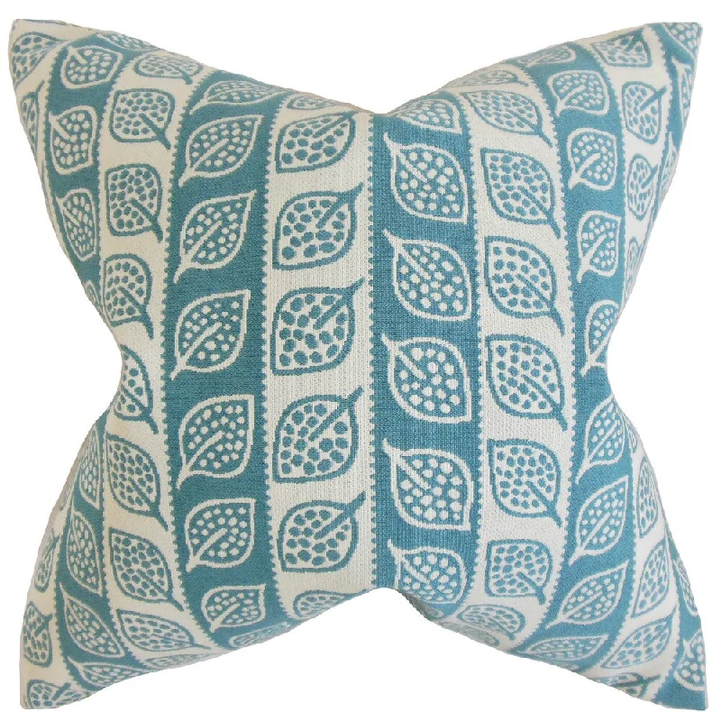 Ottilie Foliage Euro Sham Blue