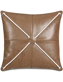 Bristol Beach Faux Leather Accent Pillow