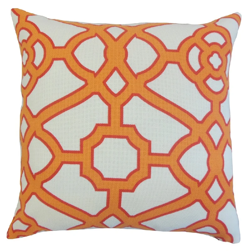 Umut Geometric Euro Sham Orange