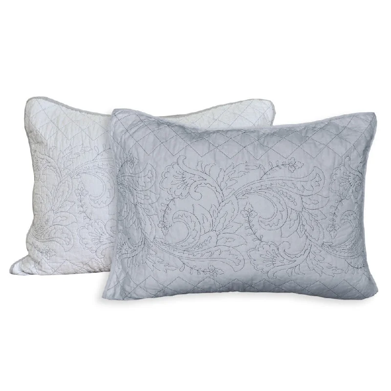 Nostalgia Home Valinda Grey Standard Sham