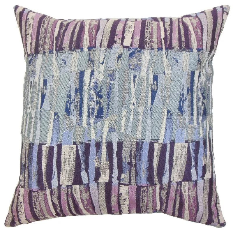 Prunella Stripes Euro Sham Violet