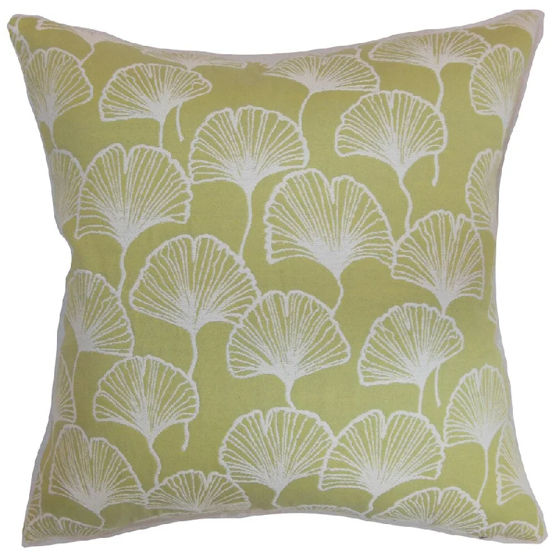 Laverne Floral Euro Sham Lime