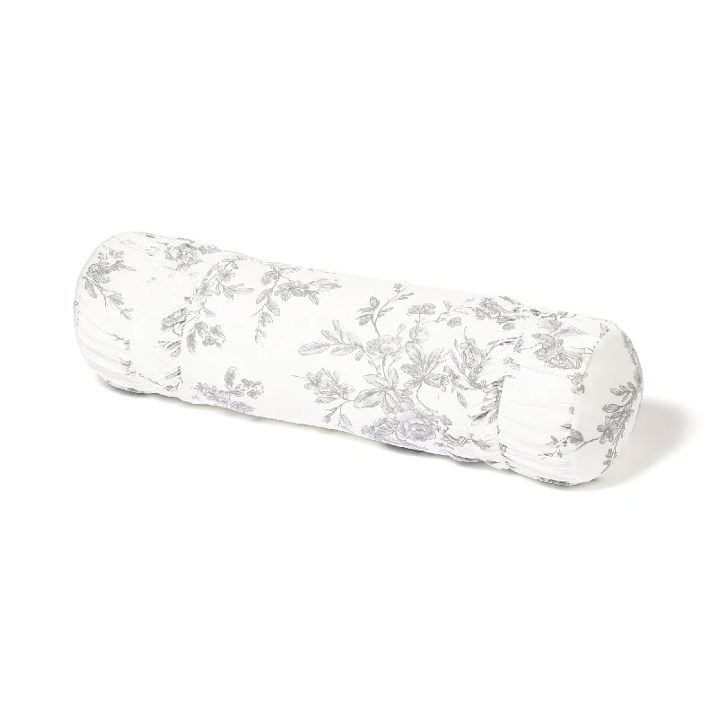 Fuwaro Cooling Long Cushion Classic Flower Gray