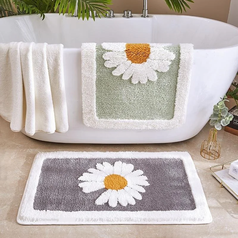 Daisy Non-Slip Bathroom Mat