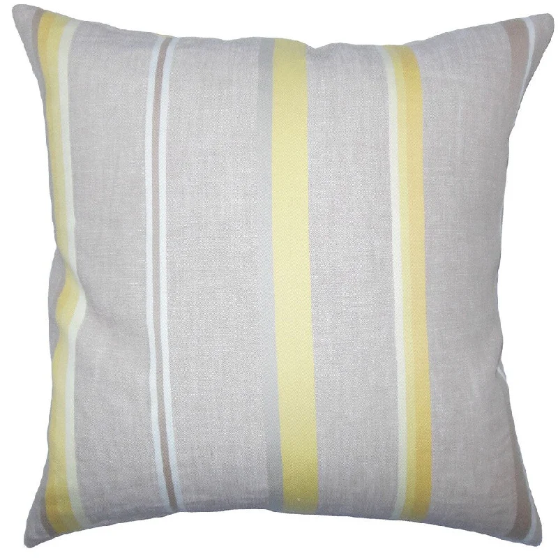 Oormi Striped Euro Sham Gray