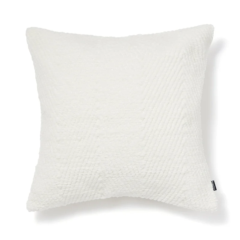 Hrnbn Chenille Cushion Cover 450 X 450 Ivory