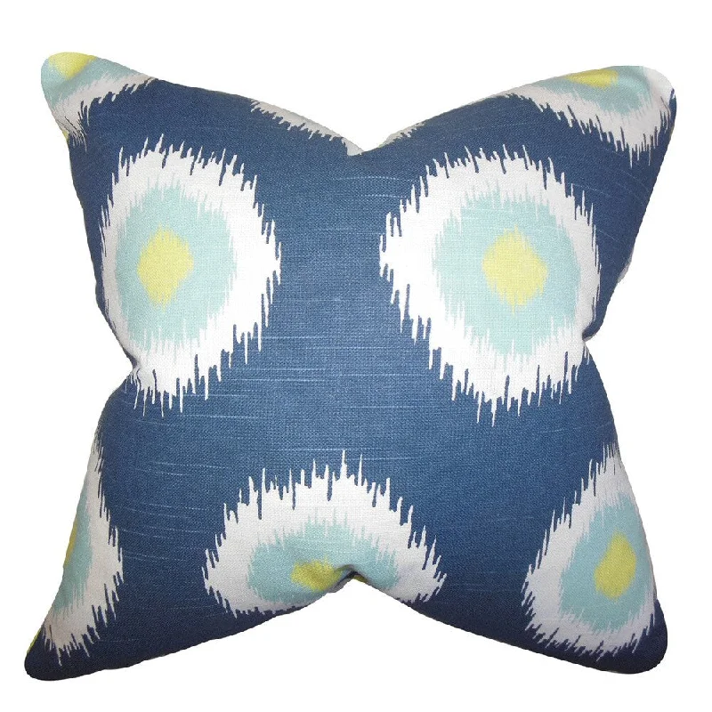 Paegna Ikat Euro Sham Blue