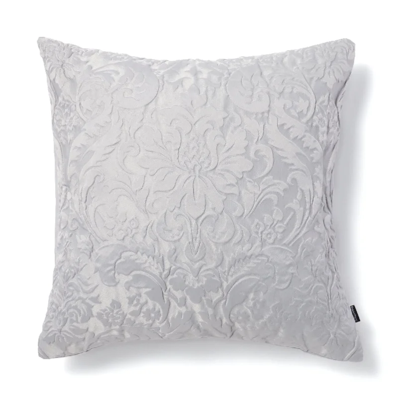 Jq Damask Cushion Cover 450 x 450  Grey