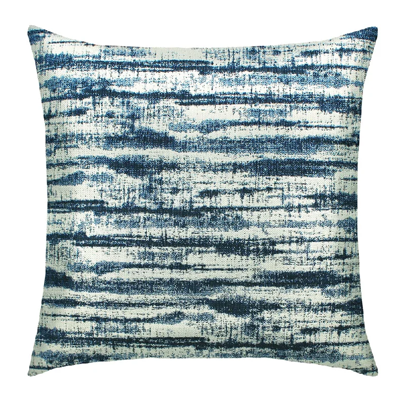 20" Square Elaine Smith Pillow  Linear Indigo