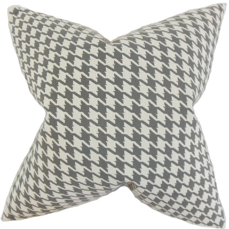 Presley Houndstooth Euro Sham Mineral