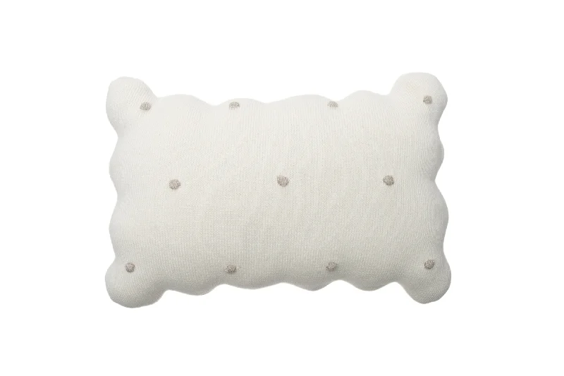 Biscuit Ivory Knitted Cushion