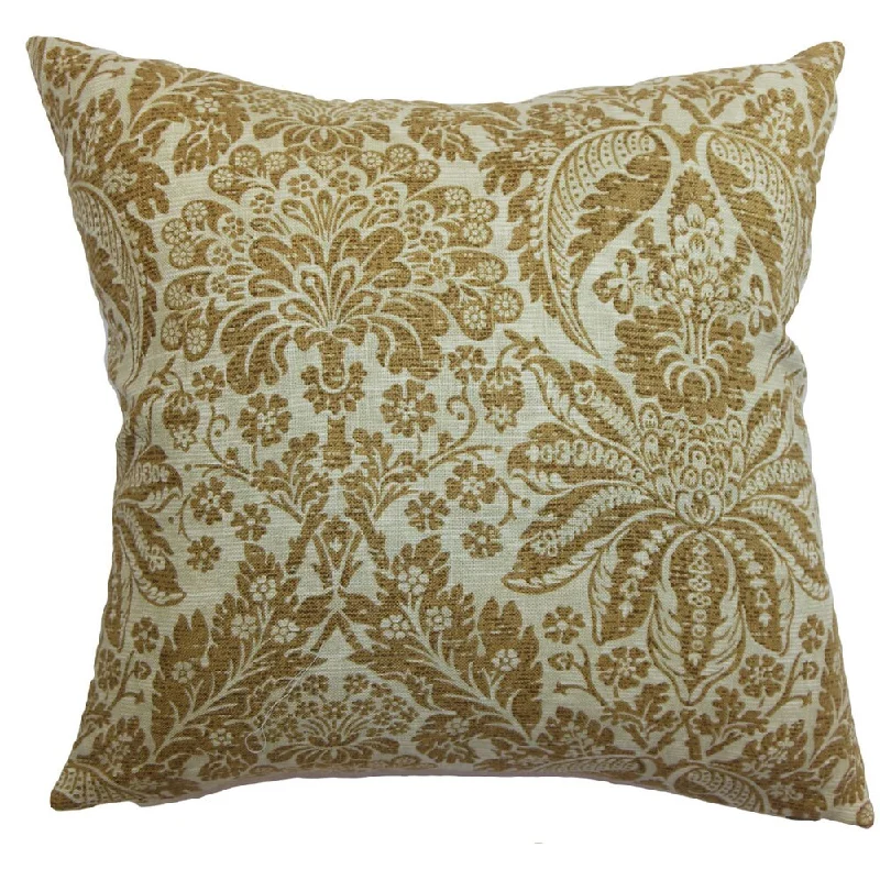 Harmony Floral Euro Sham Brown