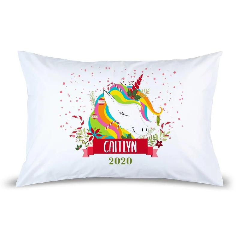 Colourful Unicorn Pillow Case