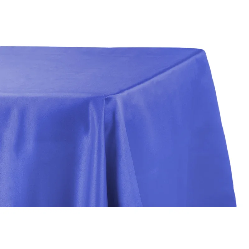 Lamour Satin 90"x156" Rectangular Oblong Tablecloth - Royal Blue