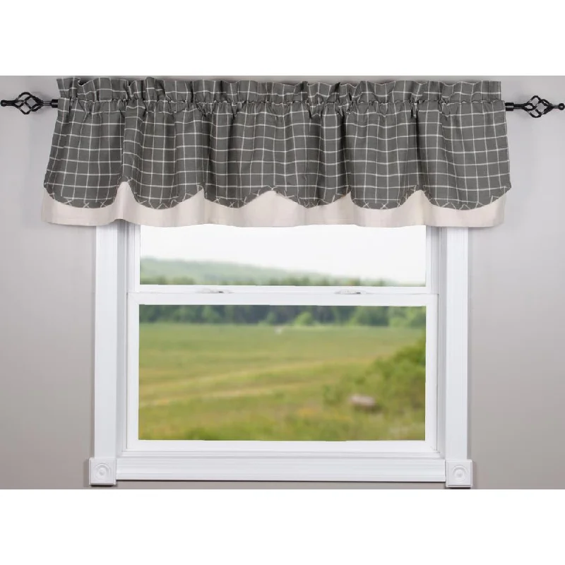 Pewter Summerville Fairfield Valance Lined VFRE0911