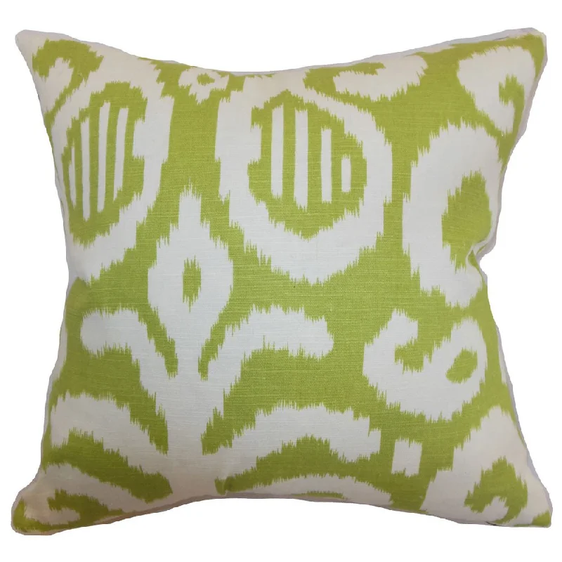 Hohenems Ikat Euro Sham Lime