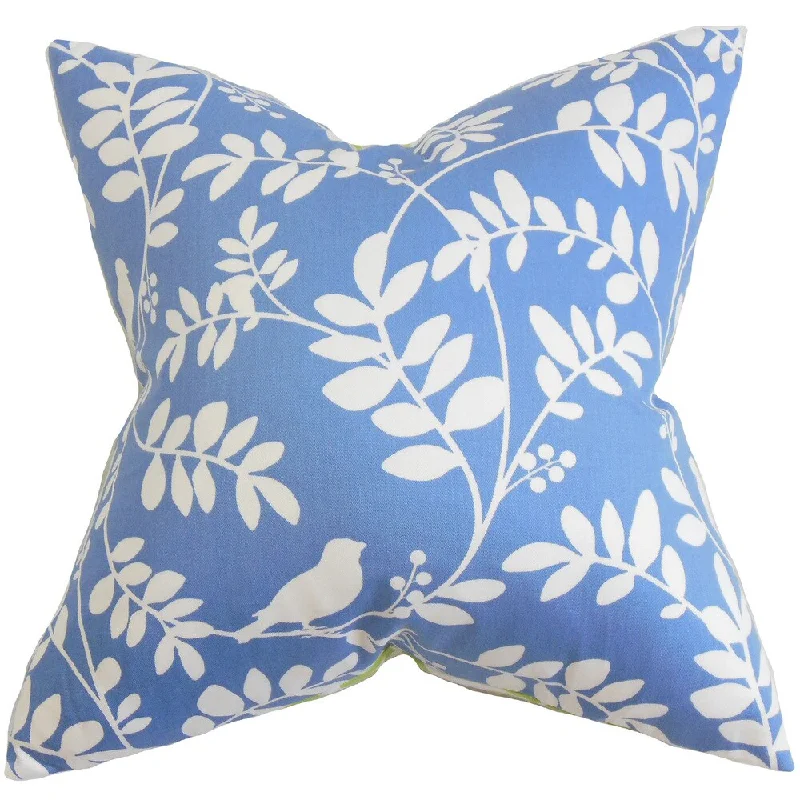 Nyssa Floral Euro Sham Blue