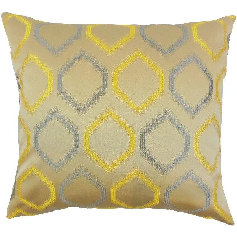 Connolly Geometric Euro Sham Yellow