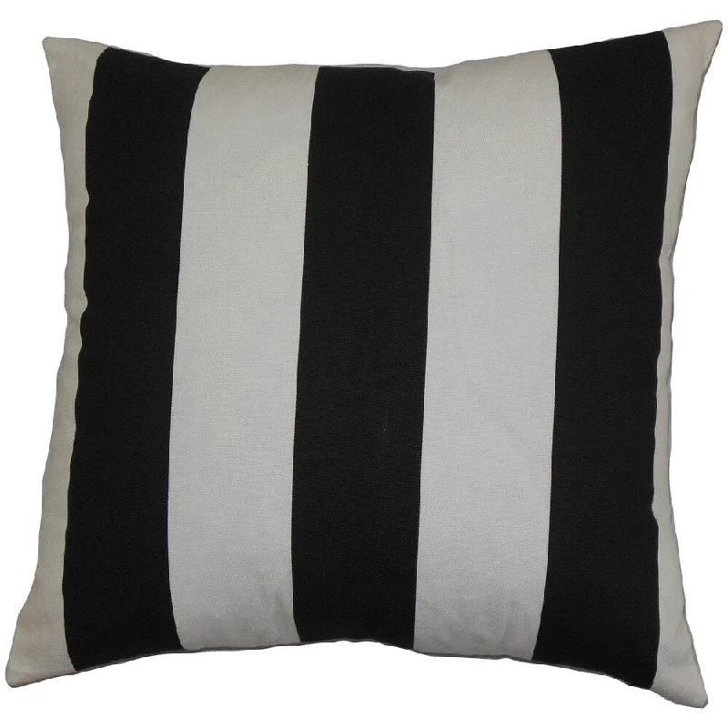 Leesburg Stripes Euro Sham Black White