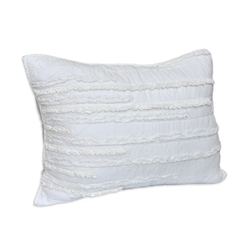 Nostalgia Home Neveah White Standard Sham