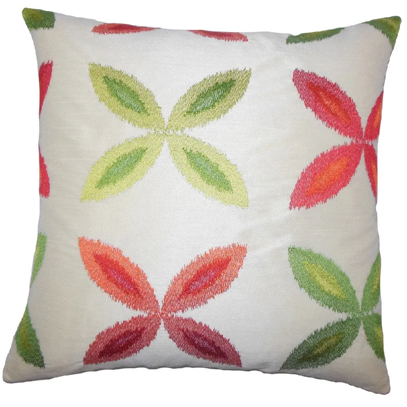 Syshe Ikat Euro Sham Red Green